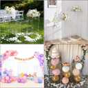 Vincidern 3pcs Acrylic Square Pedestal Stand for Party, Clear Lucite Display Pedestal for Flowers, Sculptures, Cake, Wedding, Events, Art Gallery, Party Decor 31.5*11.8''(L), 27.6*11.2''(M), 23.6*10.2''(S)