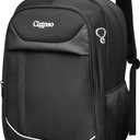 Travel Laptop Backpack for Men, Anti Theft Slim Durable Backpack for Women, with USB Port, Waterproof Business Computer Bag, for 18.4 inch Laptop and Notebook - Black