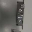 Flat Slot Storm Door Mortise Lock Body Fits Older Storm Door Handle Replacement Parts, 5/16" Square Spindle Hub, 2-1/2" Handle PZ, 7/8" Backset, 7" Faceplate H.C., Handle Not Included, Black