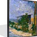 24x30 Canvas Frame for 0.6-0.9" Deep Canvas Painting, DIY Metal Floater Frame, Floating Frames for Art Prints Artwork (24"x30", Black)