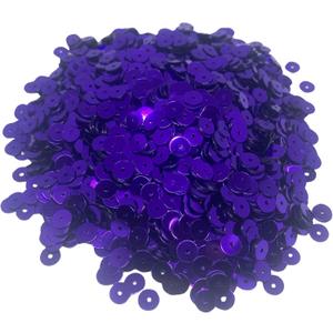 3/4/5/6 mm Flat Sequin Paillettes, 6000 Pcs, Mix Color Assortment Acrylic Sequin – 3.22 Ounce (100 Grams) 6 mm Purple