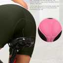 Women's 4D Padded Bike Shorts 5"/7" Riding Underwear Cycling Bicycle Road Biking Cycle Shorts for Women Zipper Pockets, Size M