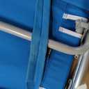 GCI Outdoor Sunshade Backpack Beach Chair | Reclining Folding Canopy Chair with Durable Armrests, Drink Holder & Carry Straps, Perfect for Beach Trips & Picnics — Saybrook Blue