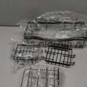 EUDELE Adhesive Shower Caddy, 5 Pack Rustproof Stainless Steel Bath Organizers With Large Capacity, No Drilling Shelves for Bathroom Storage & Home Decor (XL size, Black)