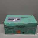 OMAYKEY 6.5 Inch Extra Wide Ceramic Raised Cat Bowl Set, Tilted Elevated Cat Bowls for Food and Water, Prevent Whisker Fatigue, Stress Free, Less Vomiting, Protect Spine, White & Grey