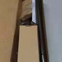 KAMANINA Curtain Rods for Windows 72 to 144 Inches (6-12ft) Long Heavy Duty Curtain Rod, 7/8 Inch Adjustable Decorative Drapery Rods with Netted Texture Finials, Bronze