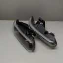 Headlights Assembly fit 1999-2002 Chevy Silverado 1500 2500 1500HD 2500HD 3500HD / 2000-2006 Tahoe Suburban 1500 2500 Headlamp Amber Reflector Black Housing