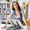 KOBAIBAN A4 LED Super Bright Light Box with Foldable Stand, Ultra-Thin Light Board for Diamond Painting, USB-C Power Light Table for Tracing, Light Pad for Sketching, Drawing, Weeding Vinyl (Black)