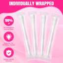 TENKAIWICK 60 Pack Disposable Vaginal Suppository Applicator for Women, Vaginal Applicator fits Size 0/00 Cap-Sules and Most Pills, Tablet Suppositories, Individually Wrapped