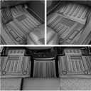 Floor Mat Fit for Toyota Sequoia 2023-2025 2026 (7 Seats) Backrest Mat Cargo Liner All-Weather 3D Custom Anti-Slip Tech Floor Mats for Sequoia Accessories 1st & 2nd & 3rd Row & Trunk Kicks Mats