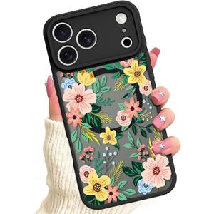 Case Designed for iPhone 17 Pro Floral Flower Cute Girly