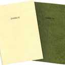 Japanese A5 Dot Grid Notebooks (2 Pack)  Ultra-Smooth 85gsm Cream Paper (Kinmari)  Slim Lay Flat Journal with Micro-Perforated Pages  Minimalist Softcover for EDC, Travelers & Sketching, Made in Japan (Olive/Cream)