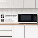 SHARP Countertop Microwave Oven with Removable 12.4" Carousel Turntable, 1000 Watt, 1.1 Cubic Feet, White