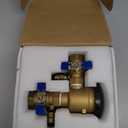 1" Pressure Vacuum Breaker Assembly – Bronze Body, Dual Shutoff Valves, Protective Top Cap, 1 in FNPT, Integrated Test Cocks – Durable Backflow Preventer for Irrigation & Lawn Systems