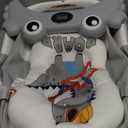 Collapsible Baby Bathtub for Newborns to Toddler with Real-time Temp Monitor & Floating Cushion,Portable Travel Tub for 0-36 Month, Foldable Baby Bath Tub for Infants Boy (Grey) (Gray)