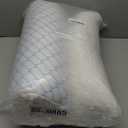 Memory Foam Pillows Queen Size Set of 2, Adjustable Cooling Pillow for Side Back Stomach Sleepers with Washable Removable Cover (White)