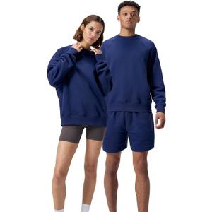 Speedo Unisex-Adult Sweatshirt Crew Neck Pull Over Team Warm Up (Blue, XS)