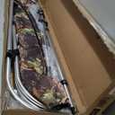 KING BIRD 3-4 Bow Bimini Boat Top Cover Sun Shade Boat Canopy Waterproof 1 Inch Stainless Aluminum Frame 46" Height with Rear Support Poles and Storage Boot 6 Colors -11 Sizes (camouflage)