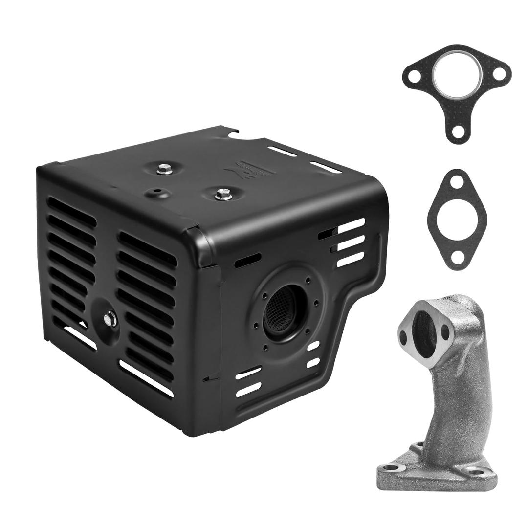 Cluparis GX390 Muffler Exhaust Assembly Fit for GX340 GX390 GX420 11Hp 13Hp 16Hp Engine Motor Harbor Freight Predator 420cc Champion 389cc 420cc 439cc Engine