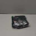 WDIRARA Women's Plus Size Mesh Patchwork Pearls Blouse Tie Neck Puff Short Sleeve Top 2XL