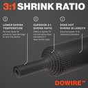 Heat Shrink Tubing 3/32" - Adhesive Lined - 3:1 Ratio - Waterproof Marine Grade Shrink Tube - Wire Shrink Wrap Tubing - Black - 50 Feet