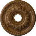 Ekena Millwork CM18GARBC Granada Ceiling Medallion, Root Beer Crackle