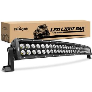 Nilight - 71013C-A 32" 180W Spot Flood Combo High Power LED Driving Lamp LED Light Bar Off Road Fog Driving Work Lights for SUV Boat Jeep Lamp