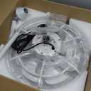 Fanbulous Outdoor Ceiling Fans with Light for Patios, 20" Weatherproof Plug in Ceiling Fan, Gazebo Fan Remote&APP Control, 3CCT Dimmable,Caged Ceiling Fan with Hanging Hook for Porch, Pergola,Canopy (White)