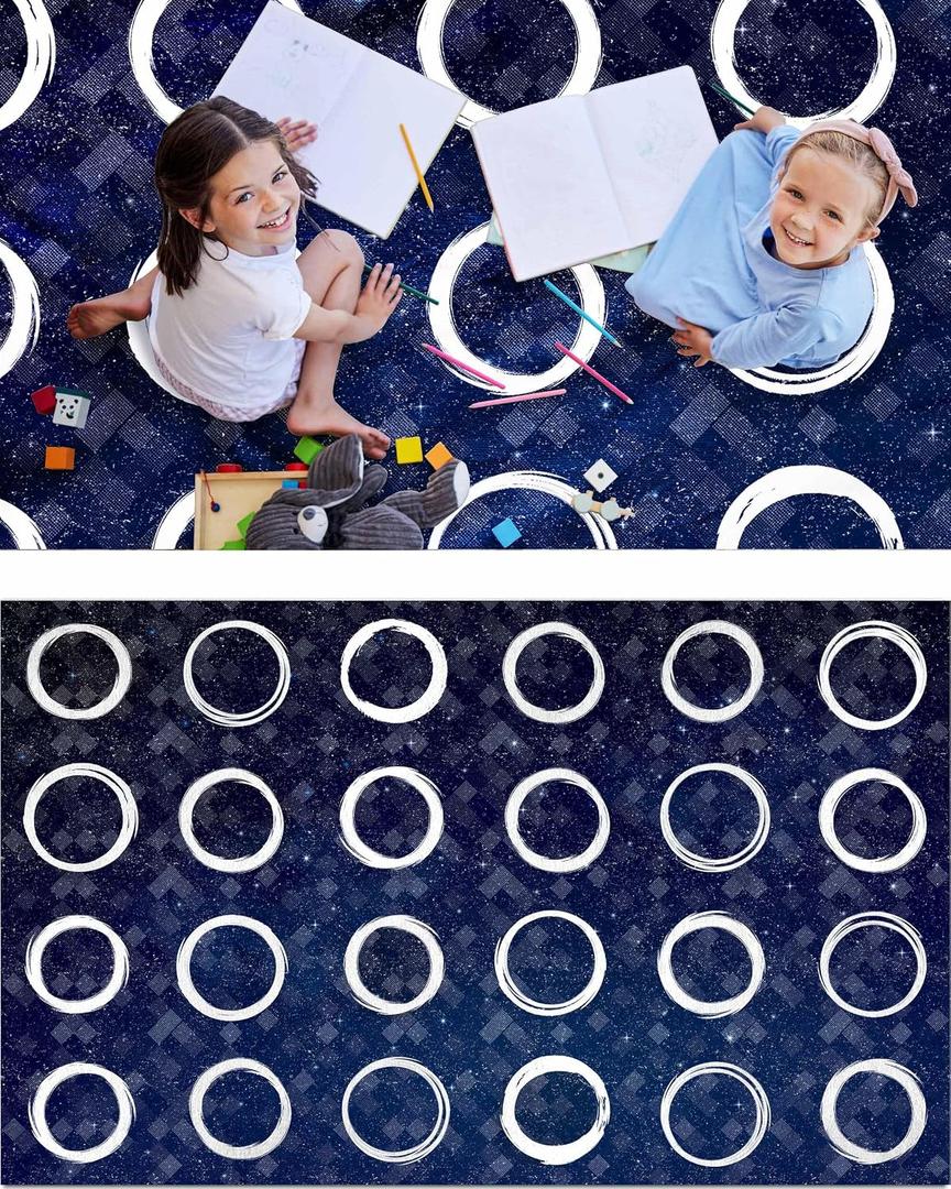 OLEEK Large Classroom Rug Elementary 8x10 - Classroom Rugs for Kids Room - Classroom Carpet Elementary - Kids playroom Rug 8 x 10 - Preschool Rugs for Classroom - Schoolgirl Style Classroom Decor