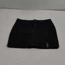 luvamia Skorts Skirts for Women Denim Mini Skirt Side Slit with High Waisted Jean Shorts Stretchy, Medium