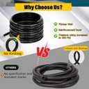 1/4" Marine Fuel Line Hose - 25 FT SAE J1527 Type A1-15 Rubber Fuel Line for Boats, Outboards & Marine Engines