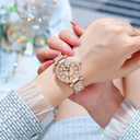 OLEVS Women Watch Bling Diamond Ladies Watches for Womenes Luxury Rose Gold Fashion Dress Female Watch Stainless Steel Waterproof Wrist Watches