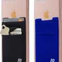 Wallet | Card and Money Holder for Cell Phone | Sticks On Case (Blue & Black)