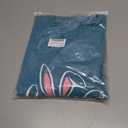 Plus Size Easter Shirts for Women Happy Easter T Shirt Bunny Rabbit V Neck Tees Easter Long Sleeve Shirt Tops (3X-Large, Sky Blue)