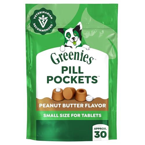 Greenies Pill Pockets Small Size Dog Treats, Peanut Butter, 3.2 oz Pack Of 5 BBD: 04/26/2027
