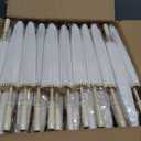 IuGlas 60 Pack White Paper Umbrellas 23.6 Inch Paper Decorative Chinese Japanese Parasol Umbrella DIY Oiled Painting Umbrellas Crafts for Wedding Bridal Party Decor