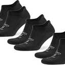 3 Pairs Balega Hidden Comfort Performance No Show Athletic Running Socks for Men and Women, Black, Small