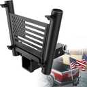 Heavy Duty Dual Hitch Flag Pole Holder for Standard 2 Inch Receivers Flag Pole for Truck SUV RV Pickup Camper Trailer Flag Pole Mount Kit