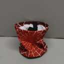 Red Spider Web Car Trash Can Collapsible Garbage Can,Hanging Trash Bag Water Proof with Suitable for Storage for Car Interiors,Home (One Size)