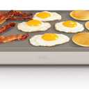 bella 12" x 22" Electric Griddle with EverGood Ceramic Nonstick Coating, Removable Temperature Probe, Dishwasher-Safe Drip Tray & Cool Touch Handles, Cook up to 15 Eggs, 1500 Watt, Oatmilk
