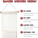 RUNROLE 8 Inch Narrow Fish Extender to Right Fit the Cabin Door - 1, 2, 3, 4, 5 Pocket, Blank White for Easy Customization, 2026 &2027 FE for Gift Exchanges and Pixie Dust