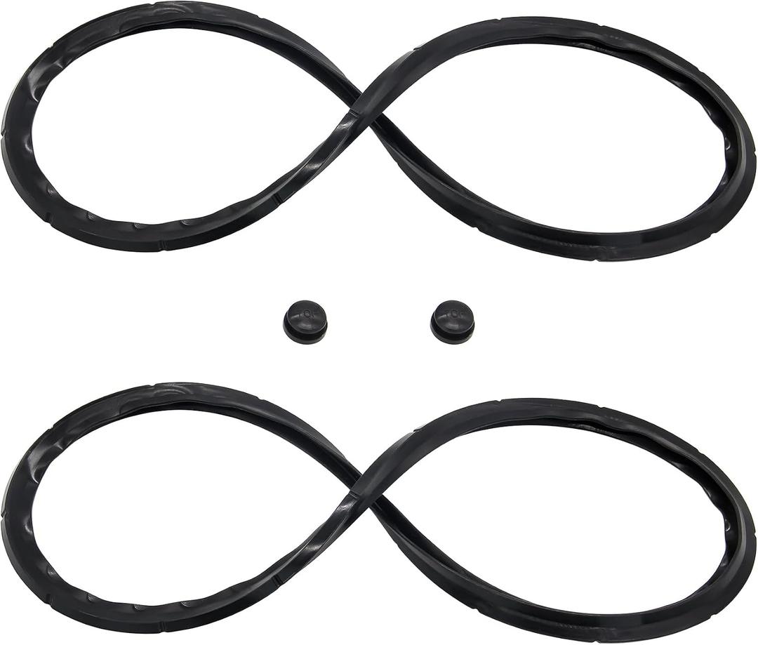 09985 Sealing Ring for Presto Pressure Cooker 16 18 23 Quart Canner Parts Replace 01745 01751 01755 01781 01782 01784 with Overpressure Plug (2/Pack)