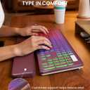 Wireless Keyboard and Mouse Combo, RGB Backlit, Rechargeable & Light Up Letters, Full-Size, Soft Typing, Sleep Mode, 2.4GHz Quiet Keyboard Set for Mac, Windows, Laptop, PC, Trueque KM42Pro | Light Up Letters, Full-Size, Soft Typing, Sleep Mode, 2.4GHz Quiet Keyboard Set for Mac, Windows, Laptop, PC, Trueque KM42Pro