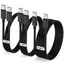 3-Pack Black [3.3FT+3.3FT+6.6FT] 60W USB C to USB C Cable, Type C Fast Charging Cable for iPhone Air 17 16e 16 15 Pro Plus Pro Maxfor Galaxy S25, for iPad Pro/Air/mini, for MacBook Pro/Air and More