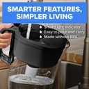 Brita Large Water Filter Pitcher for Tap and Drinking Water with SmartLight Change Indicator, Includes 1 Standard Filter, BPA-Free, Lasts 2 Months, 10-Cup Capacity, Stretch Limo Black