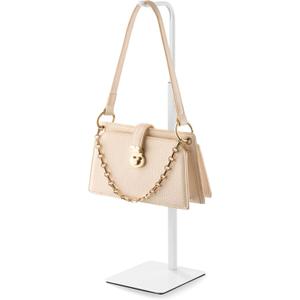pickpiff Adjustable Purse Display Stand - White Tabletop Display Holder for Handbags, Wreaths and Banners, for Home Closets, Retail Displays and Vendor Booths (1-Pack) | Non-Slip Base