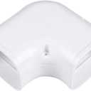 LyPrem PVC Line Cover Kit Parts Accessories for Ductless Mini Split (4" Flat Elbow,White)