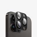 [2 Pack] for iPhone 14 Pro/Pro Max Camera Lens Protector, Military Grade 9H Tempered Glass, Premium Metal flat Covering Design, Anti-Fingerprint Technology, Ultra HD Photography, Black