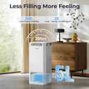 Afloia Air Purifier and Humidifier Combo in One-Cool Mist Evaporative for Home Bedroom Large Roome up tp 3000ft, with Humidity&Air Quality Sensor, Remove Pets Hair Mold Dust Odor Pollen Smoke, White