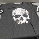 Halloween T-Shirt for Women Vintage Graphic Short Sleeve Shirts Cute Autumn Vacation Casual Tops (Small, Gray)